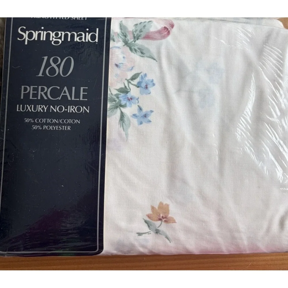Lot of 7 Vintage  Bed Sheets Floral Shabby Chic Stripes New Variety Of Sizes
